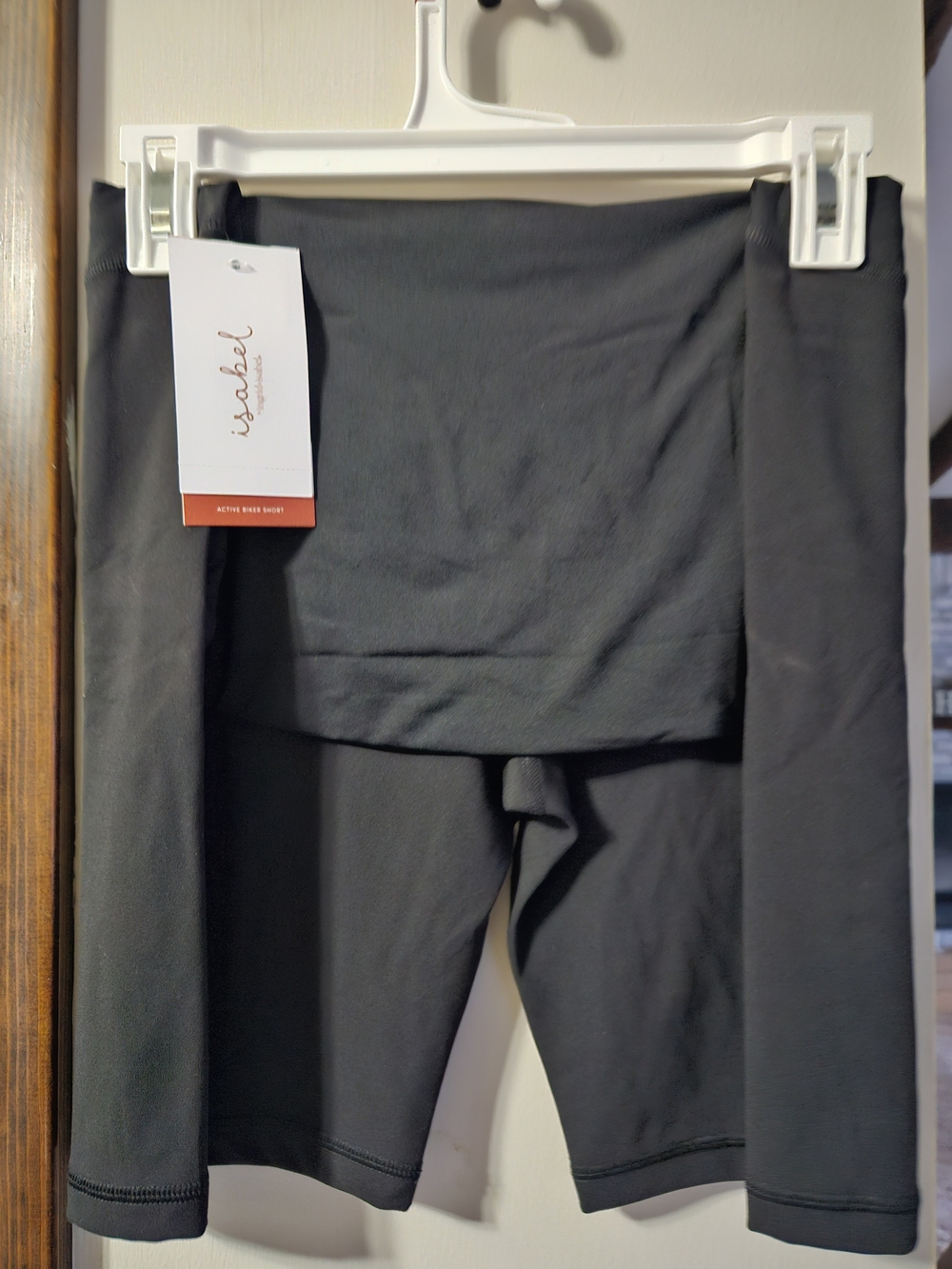 Isabel Maternity by Ingrid & Isabel Black Fold-Over Bike Shorts